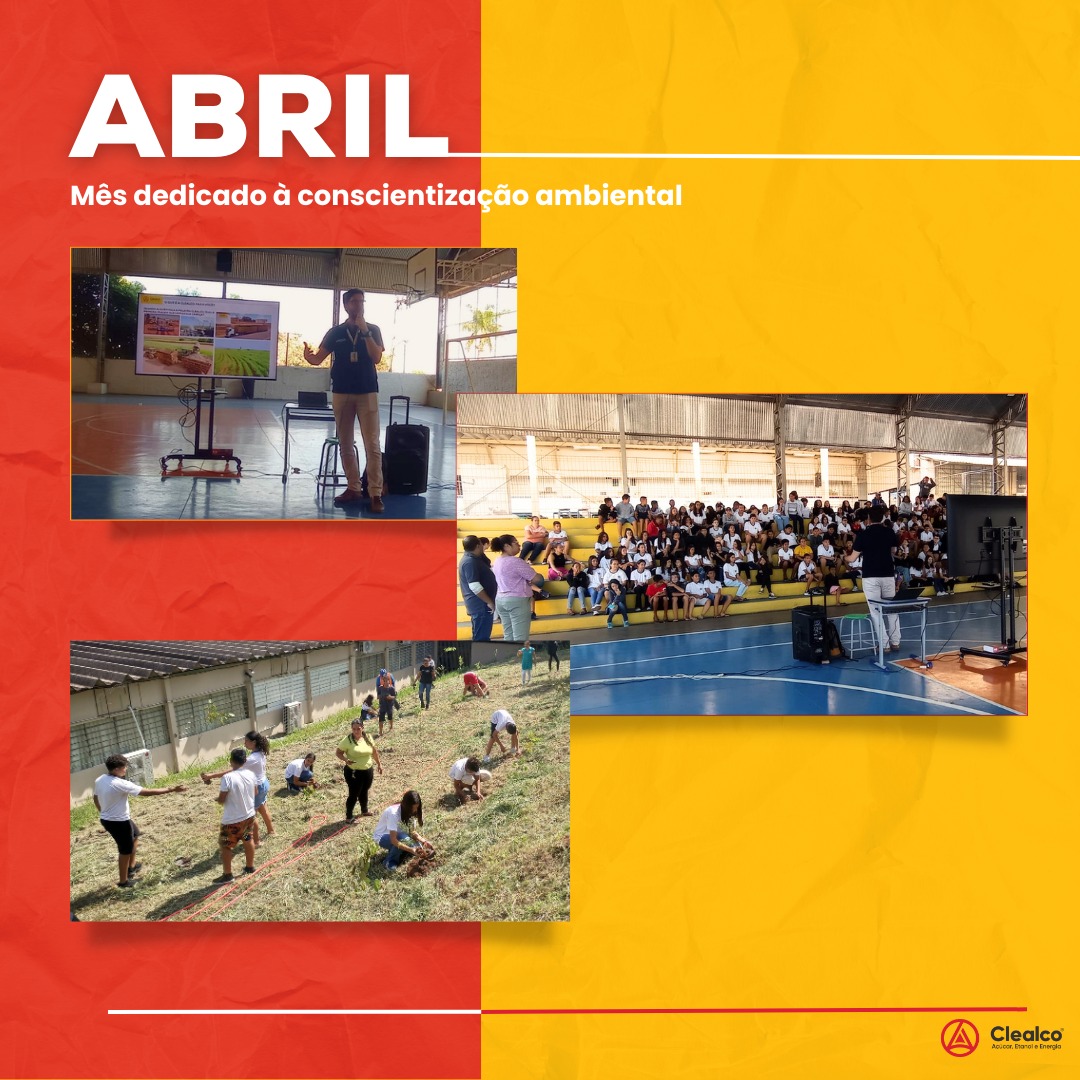 Clealco realiza ação de conscientização sobre cuidado com o meio ambiente em escola de Clementina